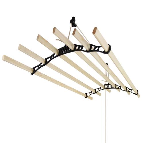 Droogrek Ophangbaar Plafond - Zwart - 1.2m, Jardin & Terrasse, Sèche-linge & Lave-linge, Envoi