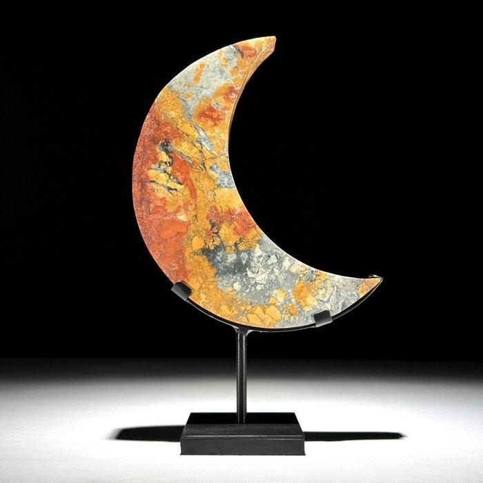 GEEN RESERVEPRIJS - Prachtige Rode Maligano Crescent Moon op, Antiquités & Art, Art | Objets design