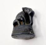 Oud Indo-Chinees Gemengd Metaal Olifant- en babyvormige