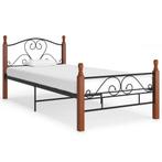 vidaXL Bedframe metaal zwart 90x200 cm, Huis en Inrichting, Slaapkamer | Bedden, Verzenden, Nieuw