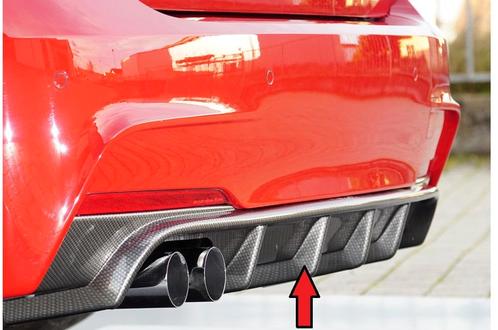 Rieger diffuser | BMW 3-Serie F30 / F31 M-pakket 2012- |, Auto diversen, Tuning en Styling, Ophalen of Verzenden