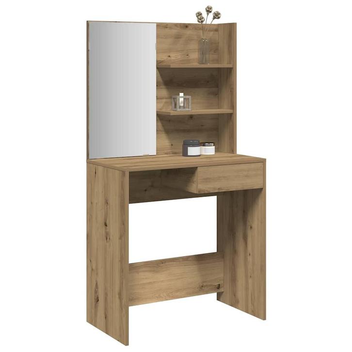 vidaXL Kaptafel met spiegel 74,5x40x141 cm artisanaal, Huis en Inrichting, Tafelonderdelen, Nieuw, Verzenden