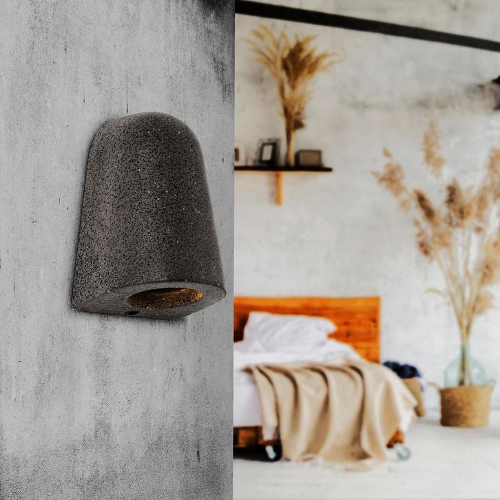 Wandlampen Roche Muurlamp Zwart Binnenverlichting, Huis en Inrichting, Lampen | Wandlampen, Verzenden