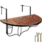 Balkontafel om op te hangen met mozaïekpatroon inklapbaar 75, Jardin & Terrasse, Verzenden