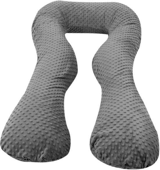 Voedingskussen zwangerschapskussen - 300 cm - grijs Minky..., Kinderen en Baby's, Babyvoeding en Toebehoren, Nieuw, Ophalen of Verzenden