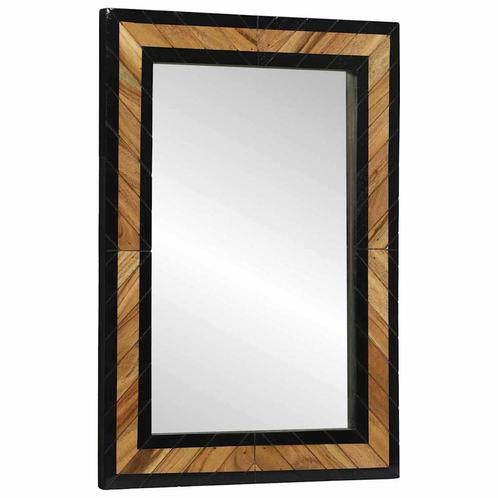 vidaXL Spiegel 70x2x70 cm Massief Acaciahout, Huis en Inrichting, Woonaccessoires | Spiegels, Nieuw, Verzenden