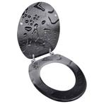 vidaXL Toiletbril van MDF met waterdruppel dessin, Verzenden, Nieuw