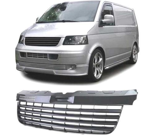 Calandre Pour Volkswagen Vw T5 Transporter 04-09 Noir Brilla, Auto-onderdelen, Carrosserie, Verzenden