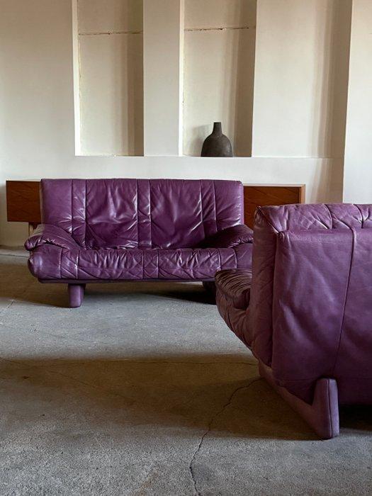 Rolf Benz - Ensemble de sièges (2) - Cuir - Fauteuil &, Antiek en Kunst, Antiek | Meubels | Stoelen en Sofa's