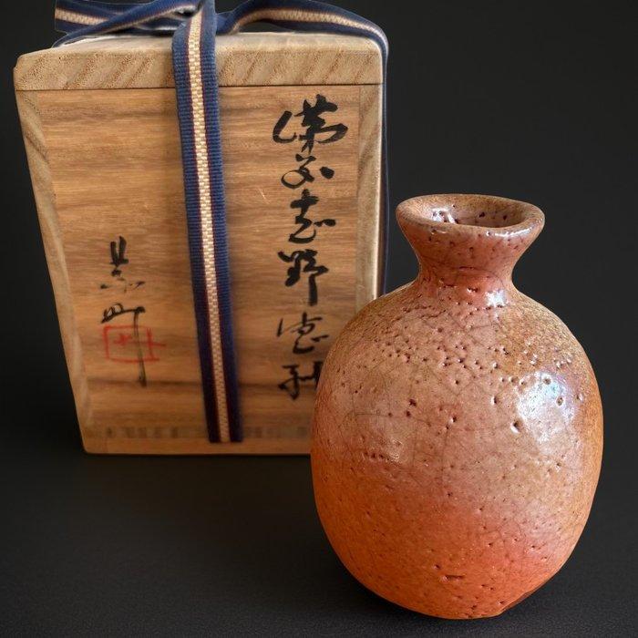 Bizen-Shino - Kyosuke Fujiwara /  (1939 –) - Fles (2) -, Antiquités & Art, Antiquités | Autres Antiquités