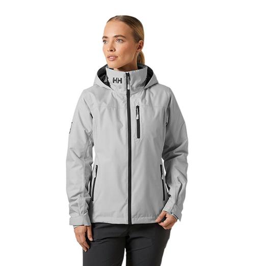 Helly Hansen Crew Hooded Midl Jacket 2.0 | Dames | Grijs, Watersport en Boten, Watersportkleding, Nieuw