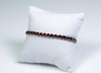 Zonder Minimumprijs - Armband 925 zilver - 9,50 ct granaat -, Handtassen en Accessoires, Armbanden, Nieuw