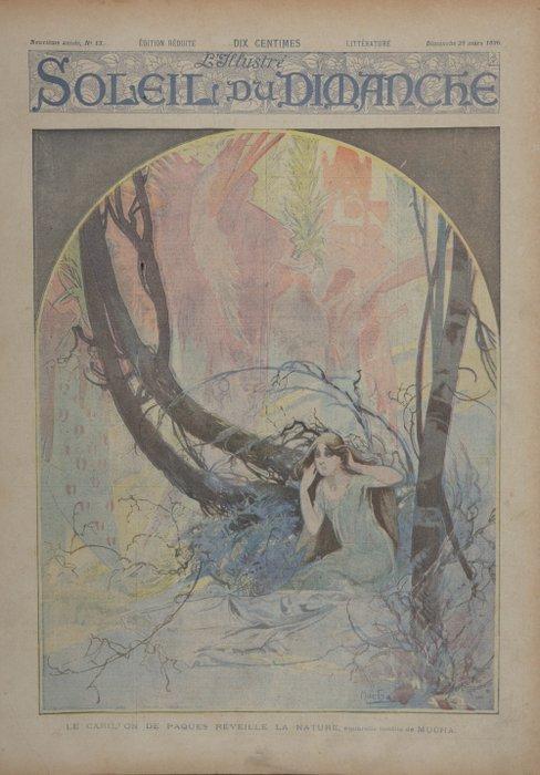 Alphonse Mucha (1860-1939) - Soleil du Dimanche : Le, Antiek en Kunst, Kunst | Designobjecten