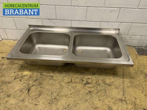 RVS Spoelblad Dubbele spoelbakken 140 x 70 cm Horeca, Zakelijke goederen, Horeca | Meubilair en Inrichting, Ophalen of Verzenden