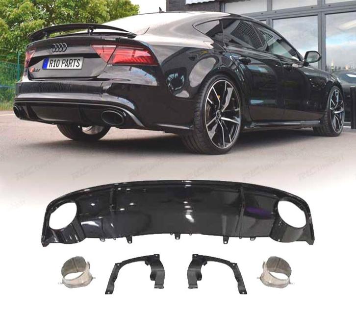 DIFFUSEUR AUDI A7 16-18 LOOK RS7 + EMBOUTS DECHAPPEMENTS NO, Autos : Pièces & Accessoires, Carrosserie & Tôlerie, Envoi