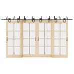 vidaXL Doos met onderdelen voor schuifdeur 400 cm staal, Doe-het-zelf en Bouw, Hang- en Sluitwerk, Verzenden, Nieuw