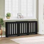vidaXL Radiatorombouw 205x21,5x83,5 cm bewerkt hout zwart, Doe-het-zelf en Bouw, Verwarming en Radiatoren, Verzenden, Nieuw