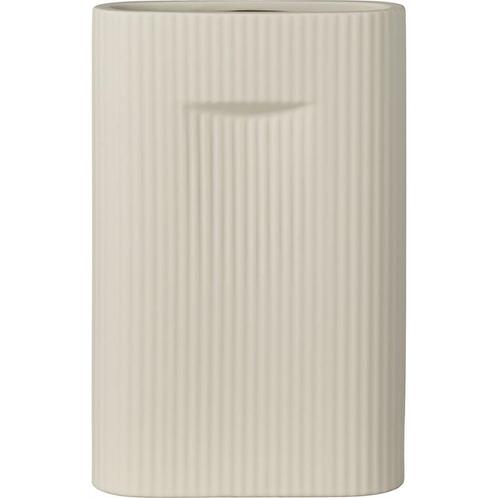 House Nordic - vaas - keramiek - grijs - 16.5x6.5x26 cm, Maison & Meubles, Accessoires pour la Maison | Vases, Envoi