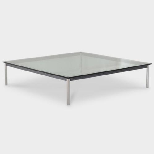 Cassina LC10-P Salontafel, glazen blad, 140 x 140 cm, Articles professionnels, Aménagement de Bureau & Magasin | Mobilier de bureau & Aménagement