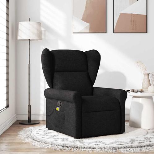 vidaXL Massagestoel verstelbaar stof zwart, Huis en Inrichting, Fauteuils, Nieuw, Verzenden