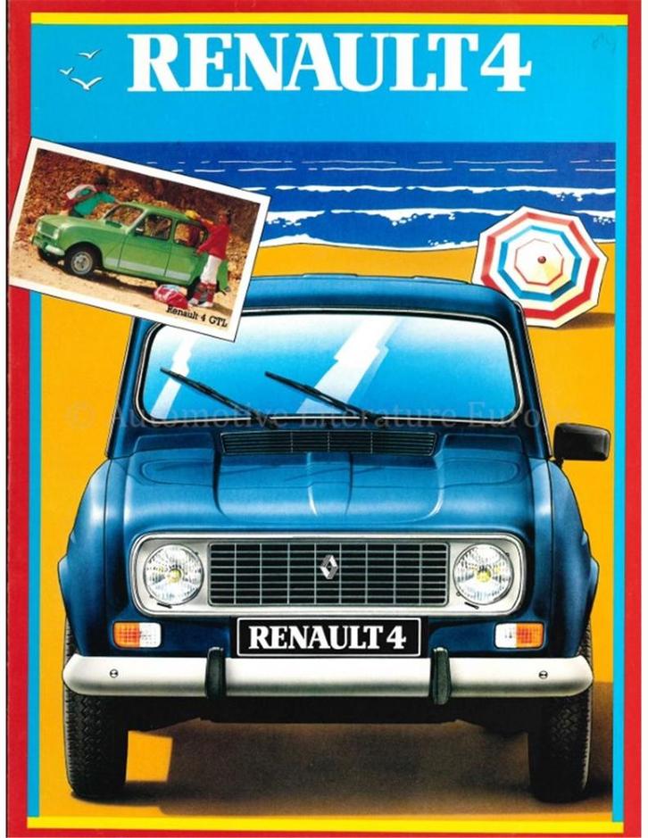 1983 RENAULT 4 BROCHURE FRANS, Boeken, Auto's | Folders en Tijdschriften