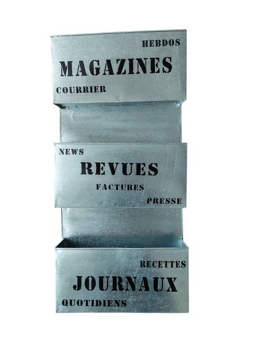 Wanddecoratie - Nederland - 3 delige Magazine Rack, Antiek en Kunst, Curiosa en Brocante