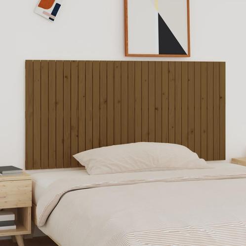 vidaXL Tête de lit murale Marron miel 185x3x90 cm Bois, Maison & Meubles, Chambre à coucher | Lits, Neuf, Envoi