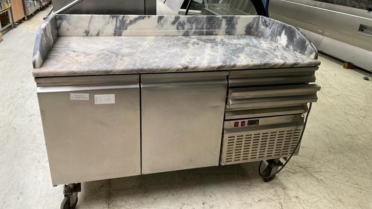 pizzawerkbank met marmeren werkblad, Zakelijke goederen, Horeca | Keukenapparatuur, Ophalen of Verzenden