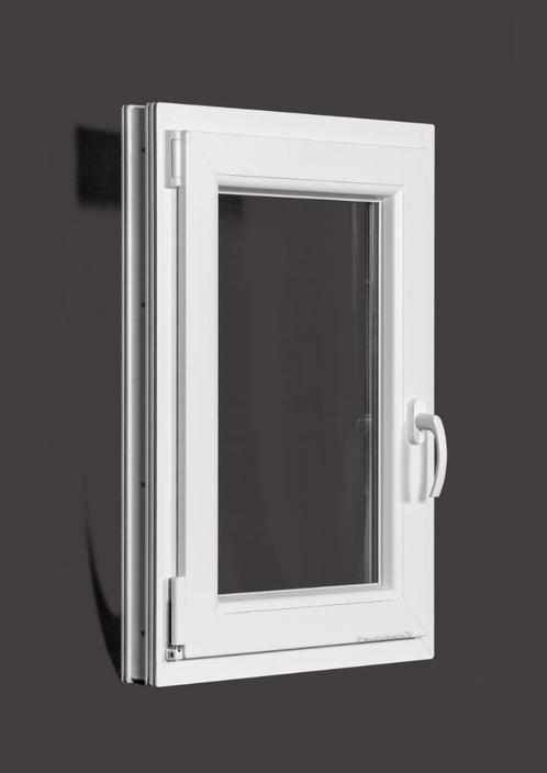 PVC raam draai kiep b60xh80 cm wit, Doe-het-zelf en Bouw, Glas en Ramen, Dubbelglas, Nieuw, Gevelraam of Ruit, 80 tot 120 cm, Minder dan 80 cm