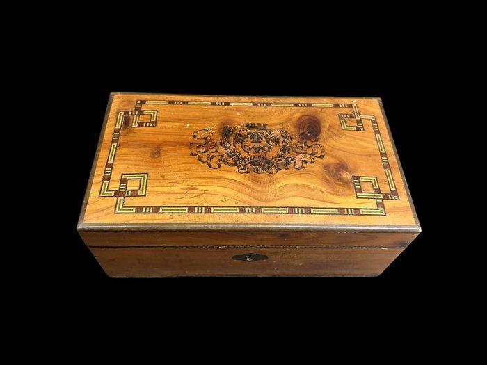 Boîte - Bois, Laiton - Coffret de collection, Antiek en Kunst, Antiek | Overige Antiek