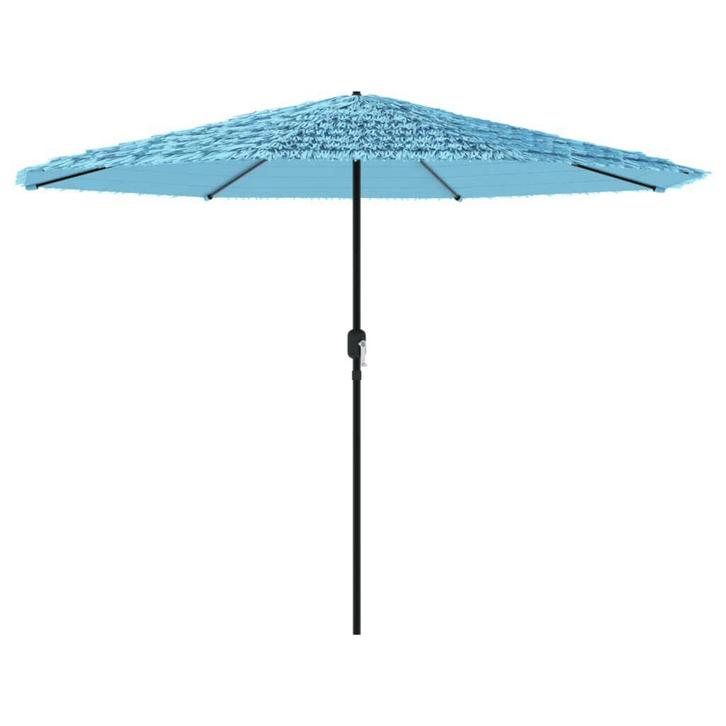 Stevige Parasol Blauw | Tweede Kansje | OP = OP, Tuin en Terras, Parasols, 3 tot 4 meter, Kantelbaar, Nieuw, Stokparasol, Verzenden