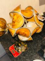 Lampe de table - Bronze patiné - Lampe signée Cara Merot, Antiquités & Art