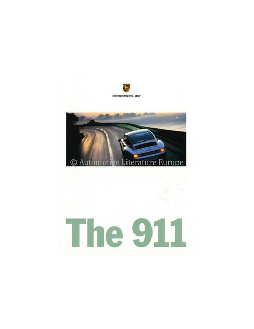 1996 PORSCHE THE 911 BROCHURE ENGELS (US), Livres, Autos | Brochures & Magazines, Enlèvement ou Envoi