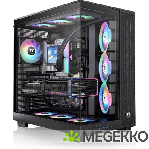 Thermaltake View 380 XL TG ARGB Midi Tower Zwart, Computers en Software, Computerbehuizingen, Nieuw, Verzenden