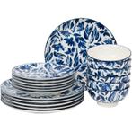 Bordenset met bloemenmotief - 18-delig | 6 persoons, Maison & Meubles, Cuisine | Vaisselle, Verzenden