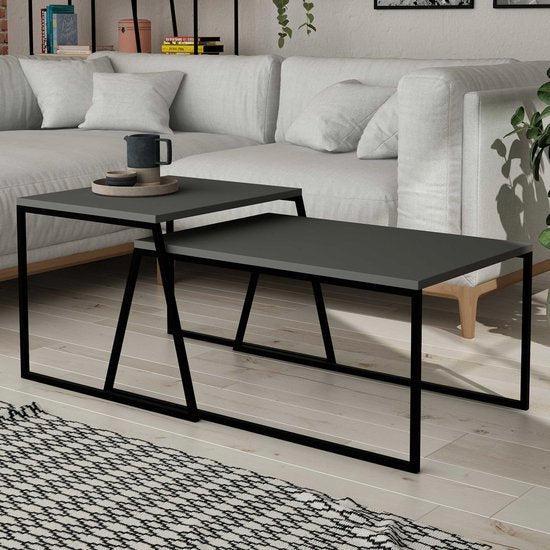 2dekans | EMOB - Pal Salontafelset | 100% MELAMINE |, Huis en Inrichting, Tafels | Salontafels, Ophalen of Verzenden