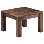 vidaXL Salontafel 50x50x35 cm massief mangohout, Huis en Inrichting, Tafels | Salontafels, Verzenden, Nieuw