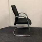 Complete set 4 stuks vergaderstoelen Euroseats Vienna, zwart, Huis en Inrichting, Stoelen, Gebruikt, Zwart