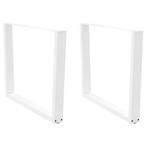 vidaXL Eettafelpoten 2 st V-vormig 100x(72-73,3) cm staal, Verzenden, Nieuw