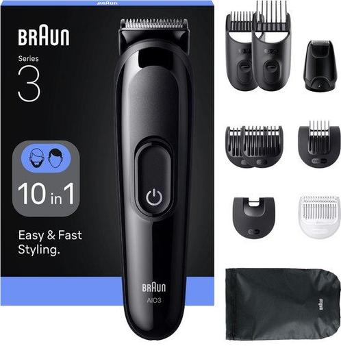 Braun All-in-One Series 3 AIO3560 Style Kit – Baardtrimme., Handtassen en Accessoires, Uiterlijk | Haarverzorging, Nieuw, Verzenden