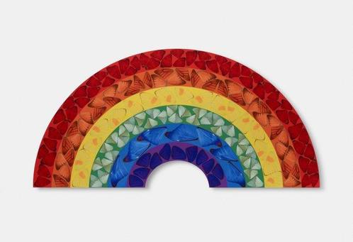 Damien Hirst (1965) - Butterfly Rainbow, Antiek en Kunst, Kunst | Schilderijen | Modern