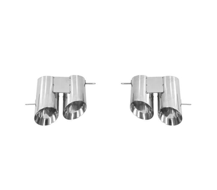 EMBOUTS D´ÉCHAPPEMENT FORD MUSTANG 15-23 LOOK GT500 SILVER, Auto-onderdelen, Uitlaatsystemen, Verzenden