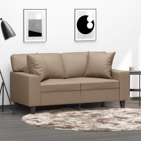vidaXL Tweezitsbank met sierkussens 120 cm kunstleer, Huis en Inrichting, Zetels | Zetels, Nieuw, Verzenden