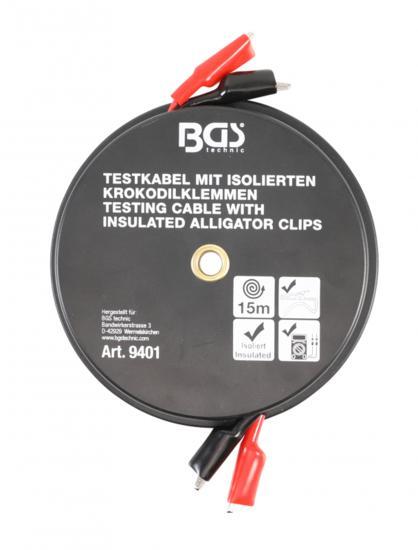 Bgs Technic Krokodillenbek-kabelbox zelfoprollend 15 m, Auto diversen, Autogereedschap, Verzenden