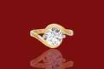 Bague - 14 carats Or jaune - 2.10ct. tw. Diamant (Cultivé en