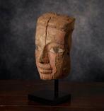 LÉgypte ancienne masque funéraire en bois - 22 cm