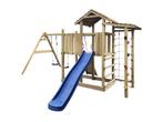 Speeltoren met glijbaan en schommel 390x353x268cm, Kinderen en Baby's, Speelgoed | Buiten | Speeltoestellen, Nieuw