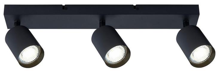 Bar Spot Armatuur Zwart | 3 Spot Armatuur | GU10 Fitting, Huis en Inrichting, Lampen | Spots, Led, Nieuw, Metaal of Aluminium