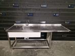 Wastafel | RVS | trespa | 215cm, Gebruikt