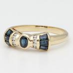 Bague - 18 carats Or jaune Saphir - Diamant, Bijoux, Sacs & Beauté, Bagues